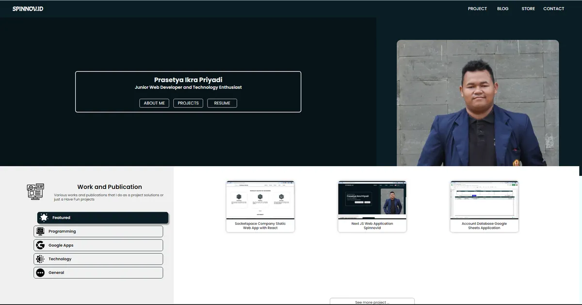 Prasetya Webspace app version 1.0